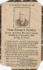 Edouard Valliere Funeral Prayer Card