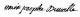 Marie Josephe Lelievre dit Duval signature