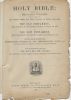 Valliere - Sweeney family bible - front page