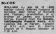 William J. McCoy death notice