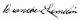 Blanche Lemelin signature