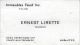 Ernest Lirette business card