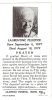 Laurentine Raymond Pelletier obituary card