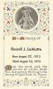 Russell LaMotte prayer card